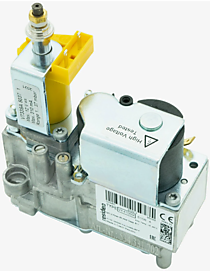 Газовый клапан HONEYWELL WK4105M5108 (фланец-фланец, желтая катушка.)