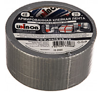 Армированная клейкая лента 48мм*25м серая UNIBOB 