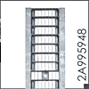 Решетка к лоткам сварн оцинк. 100. 1м (до-12,5т/м.кв)