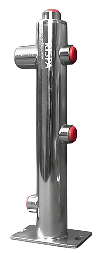 Консоль крепл.бака+группа безоп-ти /AISI 304 полир/5 вых./кругл/3/4 ниж.подкл н.р.