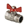 Кран шар. COMPACT, рукоятка бабочка 3/4" вн.-нар. 