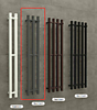 Полотенцесушитель ROUND LINE 3 Steel W=160, H=1200 черн.бархат 1/2" в.р.