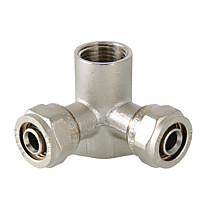 Водорозетка обжимная проходная VALTEC 16х1/2"	